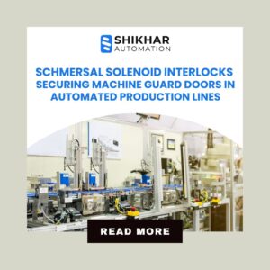 Schmersal solenoid interlock securing machine guard door