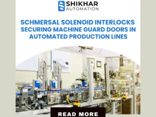 Schmersal solenoid interlock securing machine guard door
